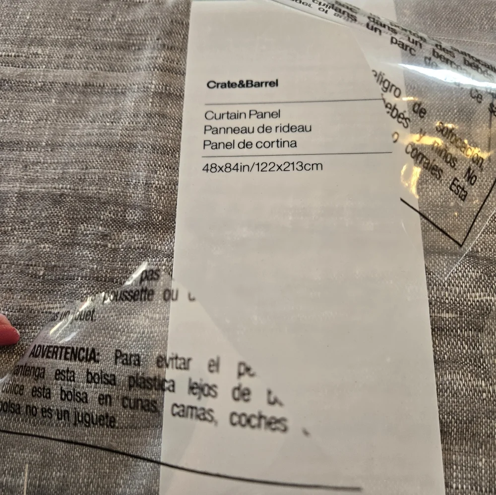 Crate & Barrel silvana curtains